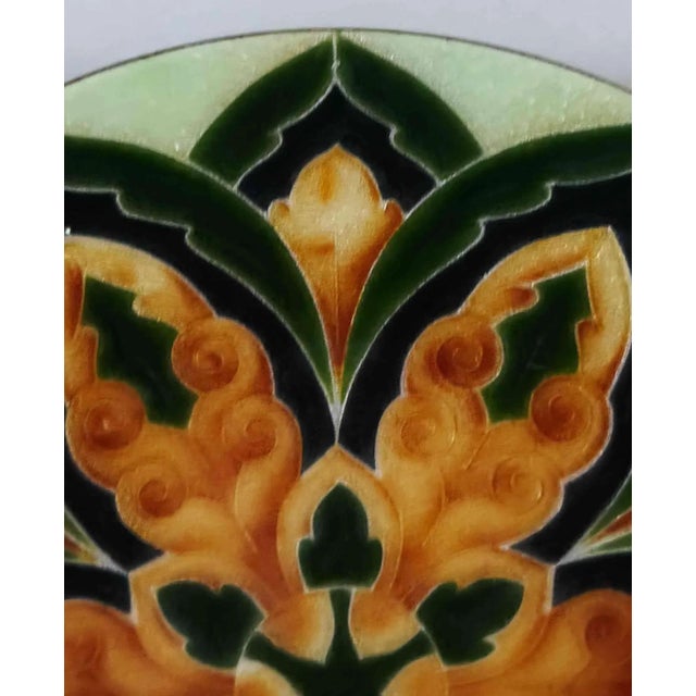 Italian Mid Century Enamel on Copper Vide Poche Tray For Sale In Providence - Image 6 of 14