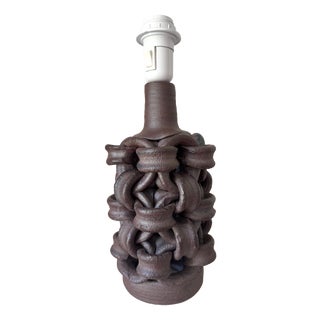 Danish Studio Pottery Ceramic Lamp, 1960s For Sale
