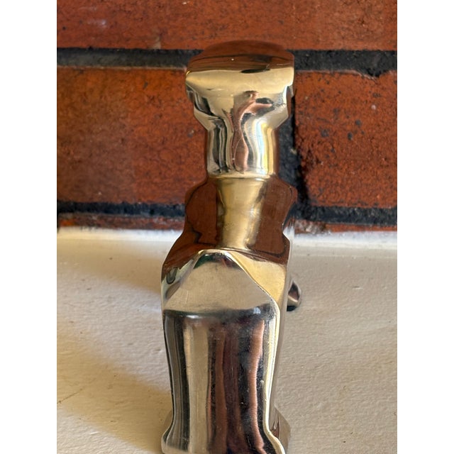 Art Deco Style Polished Aluminum Dog Sculpture For Sale In Seattle - Image 6 of 12