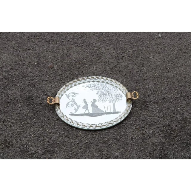 Italian Murano Glass Tray, 1950s, in Very Good conditions. Designed 1950 to 1959