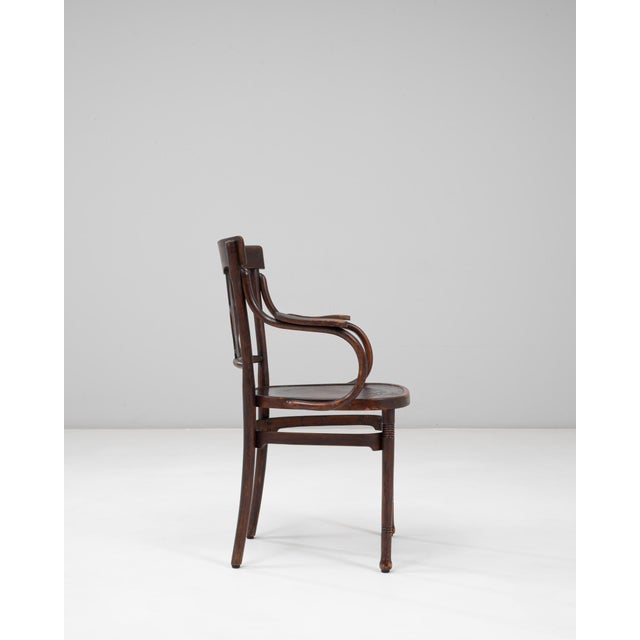 20th Century Austrian Bentwood Armchair With Lyre Back Detail For Sale - Image 17 of 18