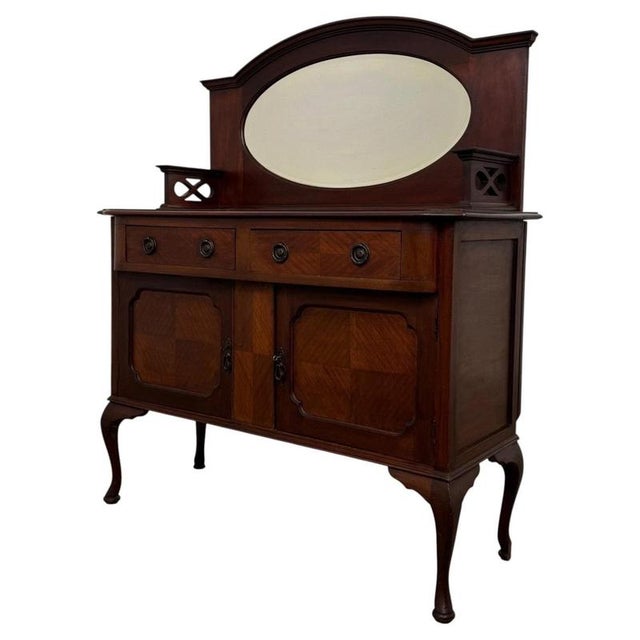 Antique Edwardian Mahogany Sideboard For Sale - Image 5 of 13