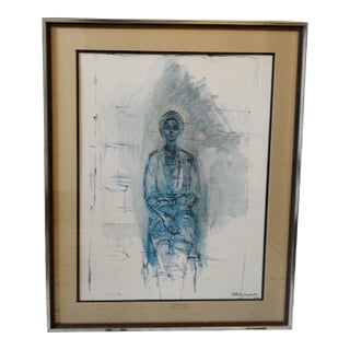 After Alberto Giacometti Caroline Lithograph Print 1962 For Sale