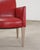 Pair of Italian Art Deco Style Red Leather Lounge Armchairs For Sale - Image 12 of 18