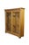 This antique American Renaissance Revival bookcase or display cabinet is expertly crafted from solid oak, highlighting...