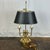 Late 20th Century Vintage Baldwin Solid Brass Bouillotte 2 Arm Candlestick Table Lamp For Sale - Image 5 of 8