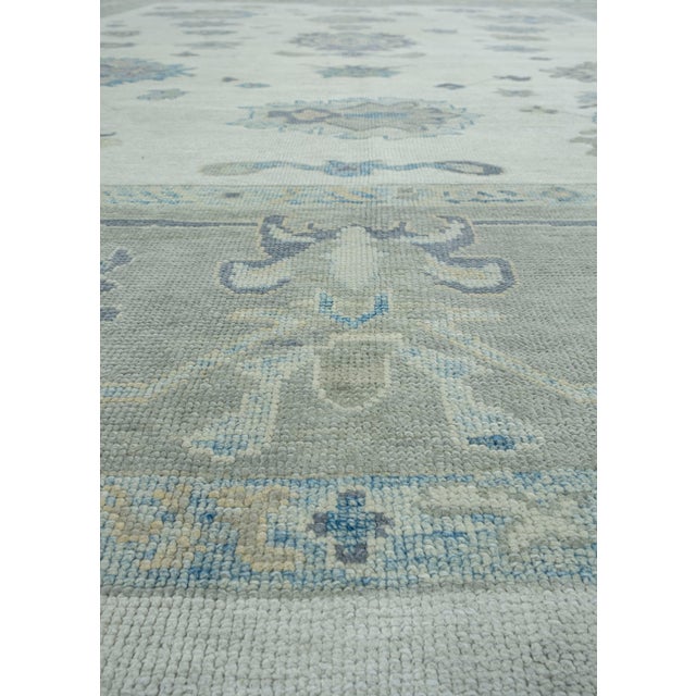 Turkish Oushak Rug 12'3" x 14'3" #18074 For Sale - Image 4 of 8
