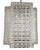 Mid 20th Century Rectangular 4 Panel Architectural Lantern, Art Glass, Polished Nickel & Chrome Stem For Sale - Image 12 of 14