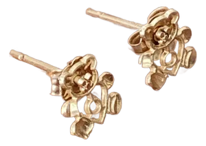 14k Teddy Bear Earrings