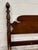 Brown Vintage Wheeler-Okell Twin Size Four Poster Pineapple Pinecone Finial Bed For Sale - Image 8 of 13