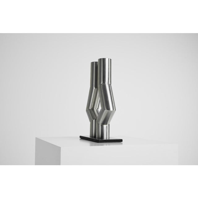 Black Vintage Tubular Sculpture by Rudolf Wolf, 1975 For Sale - Image 8 of 10