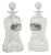 Glass Decanters with Stoppers, 1890s, Set of 2 For Sale