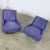Metal Aubergine Scoop Swivel Lounge Chairs With Metal Base by Barbara Barry for Hbf - a Pair For Sale - Image 7 of 13