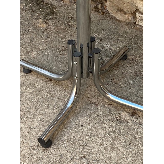 Vintage Chrome Metal Coat Rack, 1970s For Sale - Image 9 of 18