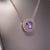Natural Sapphire Diamond Pendant 18" 14k WG 3.84 TCW Certified For Sale - Image 4 of 12