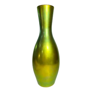 1999 Eva Zeisel Large Slim Porcelain Eosin Glazed Vase