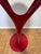 Metal Red Powder-Coated Steel Round Side Table, Jasper Morrison Atlas Style, Sculptural Y-Fork Pedestal Base For Sale - Image 7 of 10