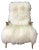 Mid-Century White Sheepskin Armchair For Sale