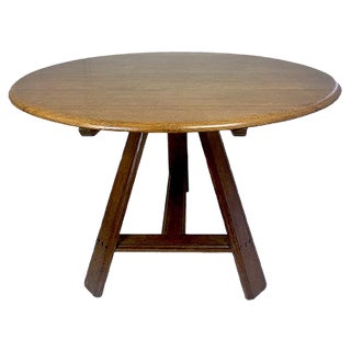 Dutch Oak Tilt Top Table, 19th Century For Sale