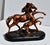 Vintage (1980's) Mare & Foal Figure. Cold cast heavy resin-stone powder mix, dipped in Copper - Bronze Finish. The...