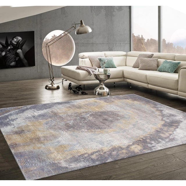 2020s Pasargad Home Cosmo Multi Silk & Wool Area Rug- 8'11" X 12' 1" For Sale - Image 5 of 5