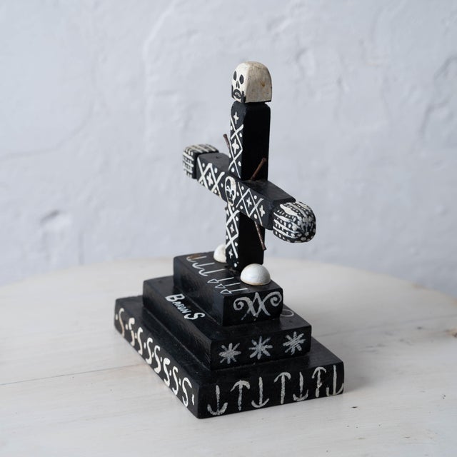 Haitian Vodou Baron Samedi Cross For Sale - Image 9 of 11