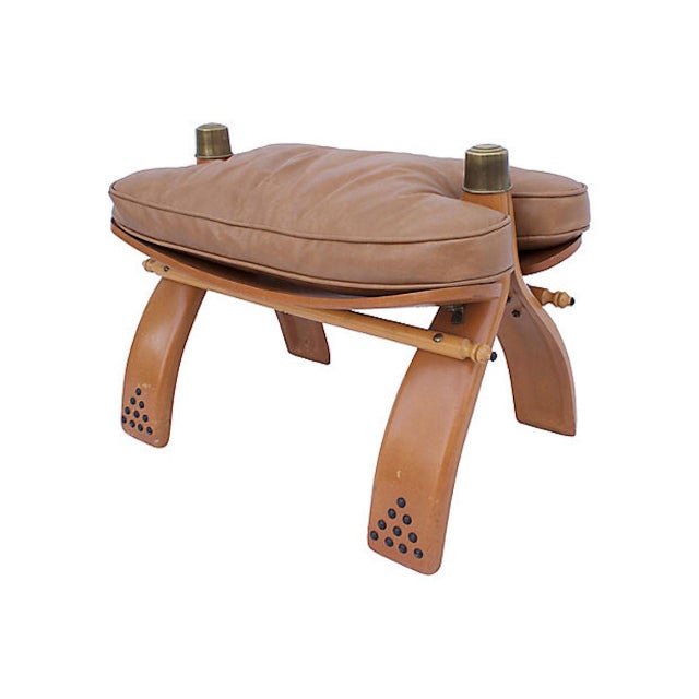 MidCentury Egyptian Camel Saddle Stool Chairish
