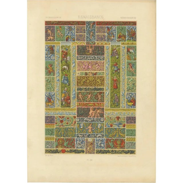 Durin after Albert Racinet, LI of L’Ornement Polychrome, 1869, Paper For Sale - Image 10 of 10
