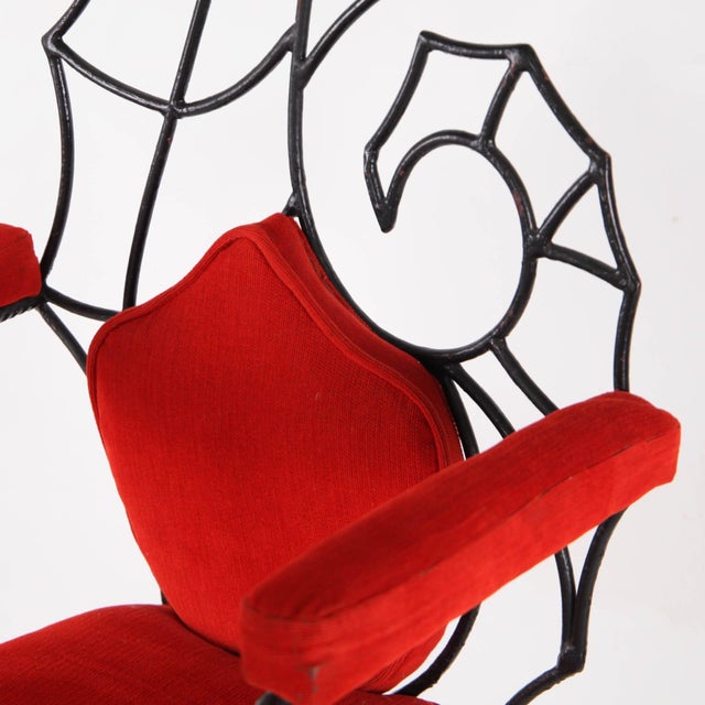 Vintage Hippocampus Armchair in Iron, 1980s For Sale - Image 4 of 14