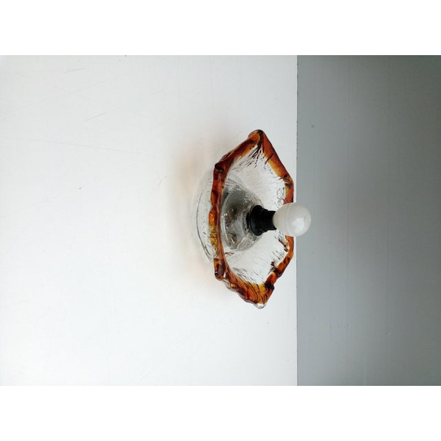 AVMazzega Vintage Wall Light in Murano Glass from Mazzega, Italy, 1970s For Sale - Image 4 of 6