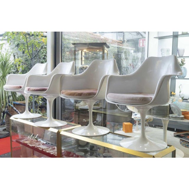 Metal Tulip Armchairs by Eero Saarinen for Knoll, 1950s, Set of 4 For Sale - Image 7 of 14