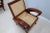 Sculptural and original mid century armchair in the style of pierre jeanneret works. It probably come from furnishings...