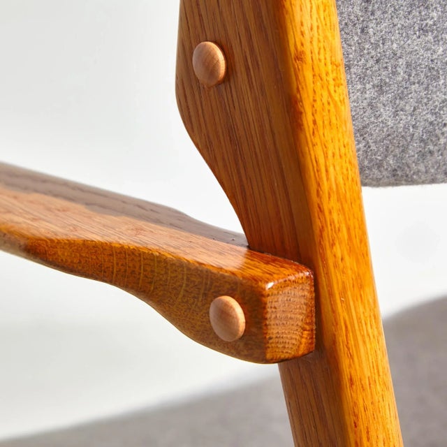 Model 49 Oak Armchair by Erik Buch for O.D. Møbler, 1960s, Set of 5 For Sale - Image 9 of 12