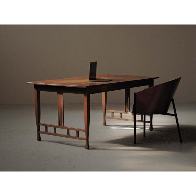 Arts and Crafts Oak Table, 1900 For Sale - Image 16 of 17