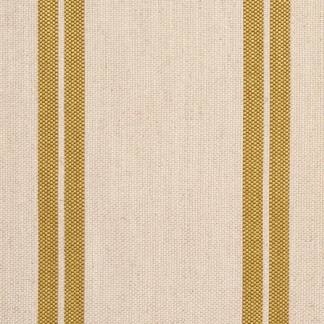 Schumacher Sample - Schumacher Double Face Stripes Fabric In Terracotta Lime For Sale - Image 4 of 6