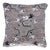 Schumacher Bixi Velvet 22" Pillow in Silver For Sale