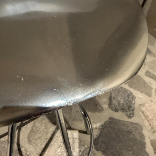 Jamaica Bar Stool Pepe Cortes for Amat-3 Aluminum Post-Modern For Sale - Image 9 of 17