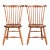 L. & J. G. Stickley American Colonial Solid Cherry Wood Spindle Back Windsor Side Chairs or Dining Chairs, Pair For Sale