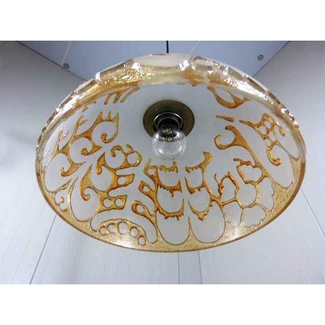 Glass Glass Pendant Lamp from Peill & Putzler, 1960s For Sale - Image 7 of 18
