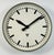 Large Industrial Grey Factory Wall Clock from Pragotron, 1960s For Sale - Image 6 of 16