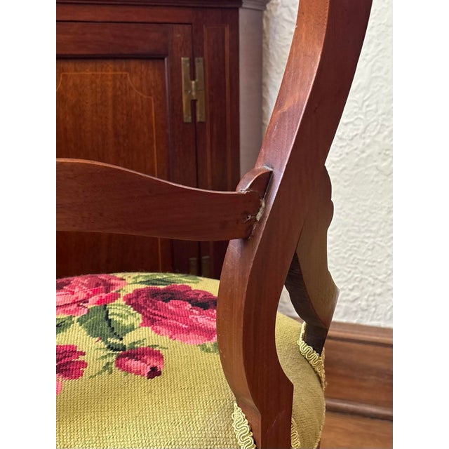 19th Century Victorian Mahogany Balloon Back Parlor Side Chairs - A Pair For Sale - Image 11 of 12