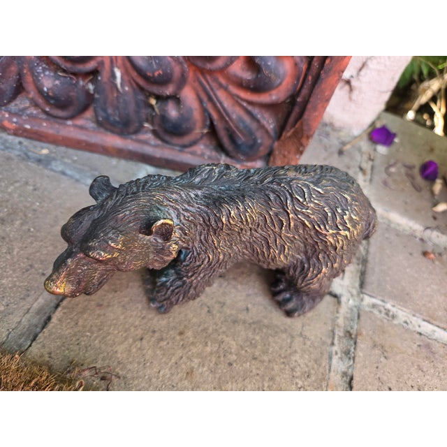 1930s Bronze California Bear Statue For Sale - Image 5 of 6
