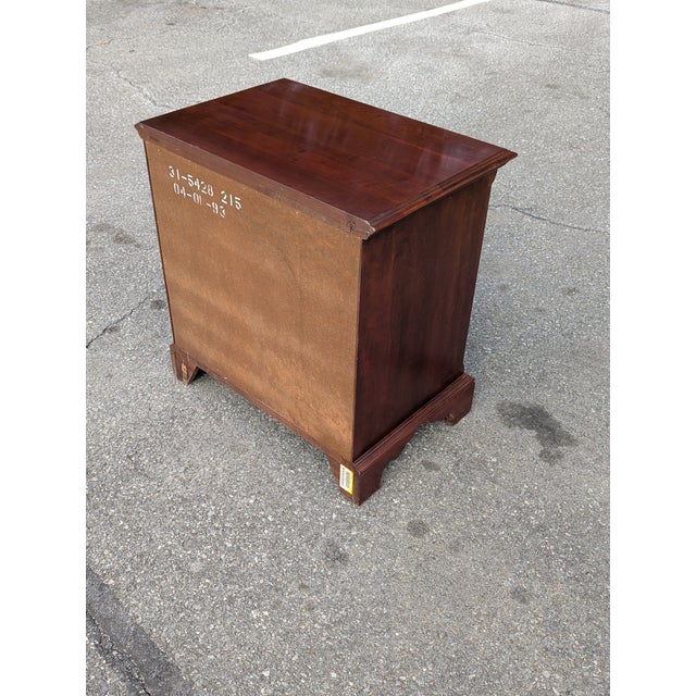 Mid 20th Century Vintage Traditional Mahogany 4-Drawer Nightstand For Sale - Image 5 of 9