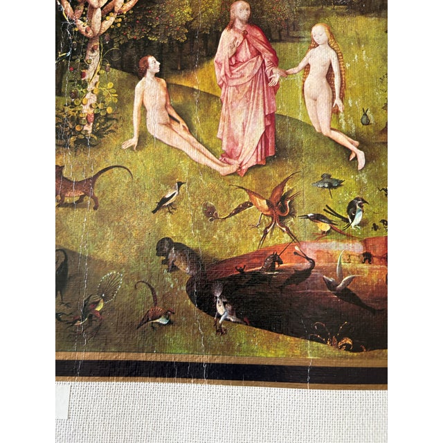 Green Garden of Earthly Delights Print on Canvas From Spain For Sale - Image 8 of 12