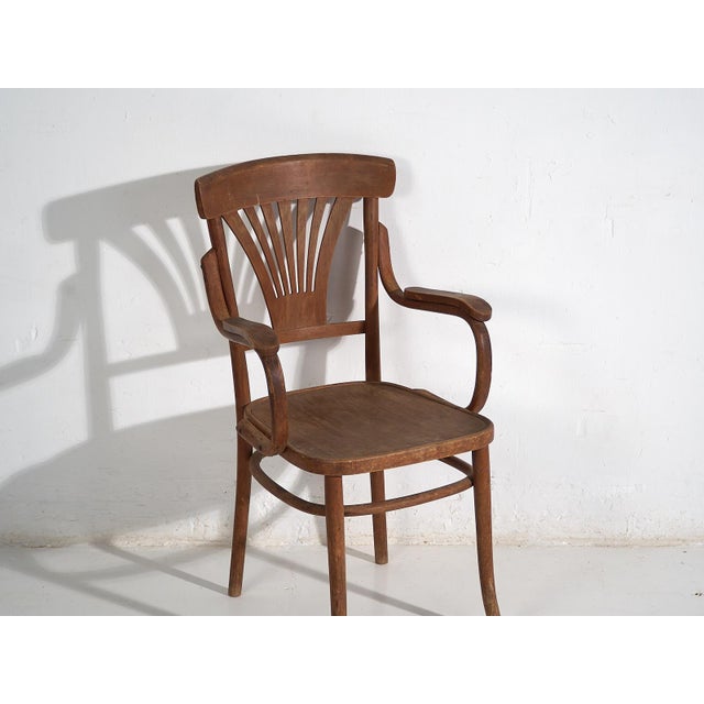 Vintage Bentwood Office Chair, 1920 For Sale - Image 3 of 10