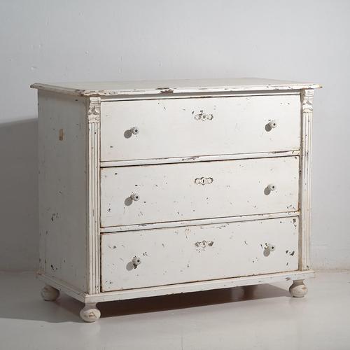 Antique Provencal White Chest of Drawers, 1920s For Sale - Image 10 of 10