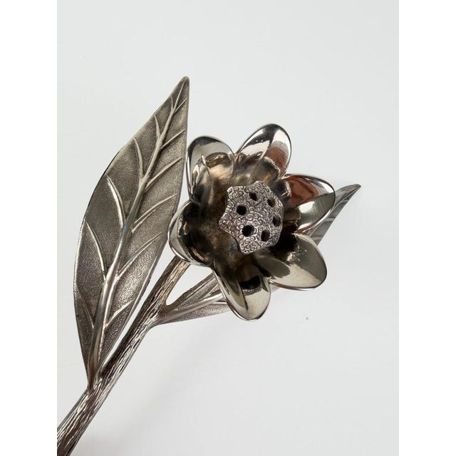 Mid-Century Italian Chrome Flower Cocktail Ashtrays, 1960s, Set of 6 For Sale - Image 13 of 18