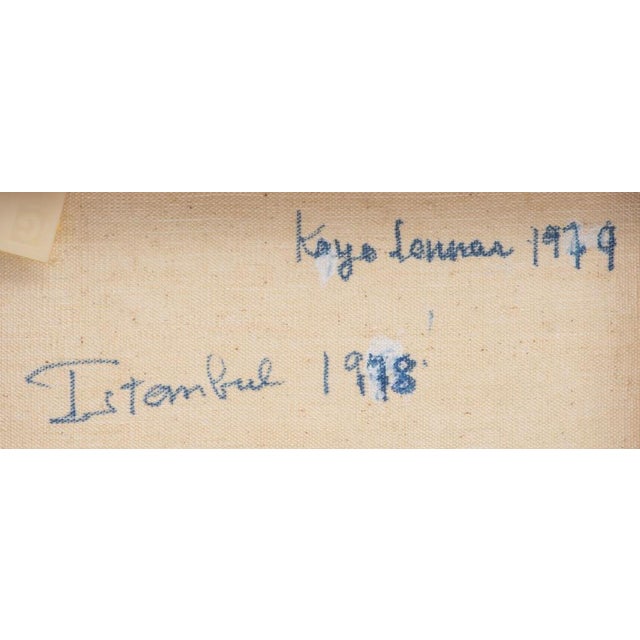 1970s Kayo Lennar "Istanbul" Oil on Canvas For Sale - Image 5 of 6