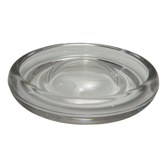 Vintage Glass Ashtray by Enzo Mari for Danese, Milan, 1980 For Sale