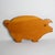 Charming hand painted pig-shaped serving board, carved from pine wood.